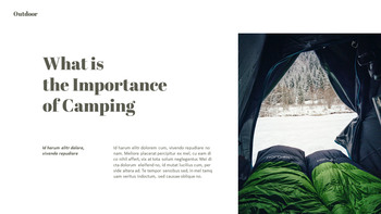 야외 캠핑 PPT 테마 슬라이드_10