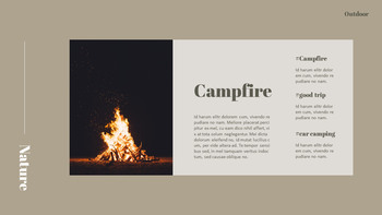 야외 캠핑 PPT 테마 슬라이드_17