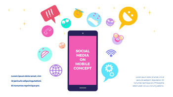 Mobile Social Media PowerPoint Template