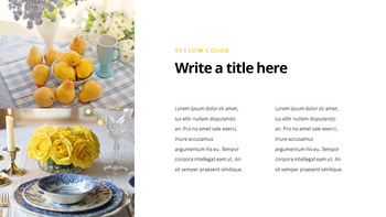 黄色のスペクトル PPTデザインテンプレート_07