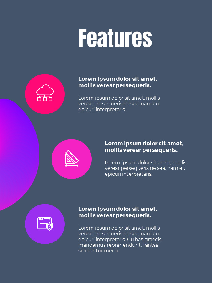 Business Creative Vertical company profile template design