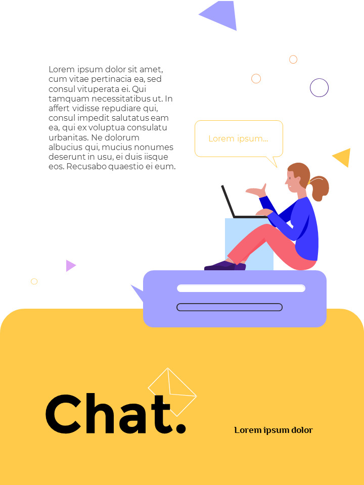 Communication Concept Simple Slides Design