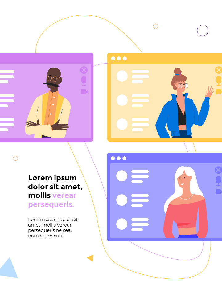 Communication Concept Simple Slides Design