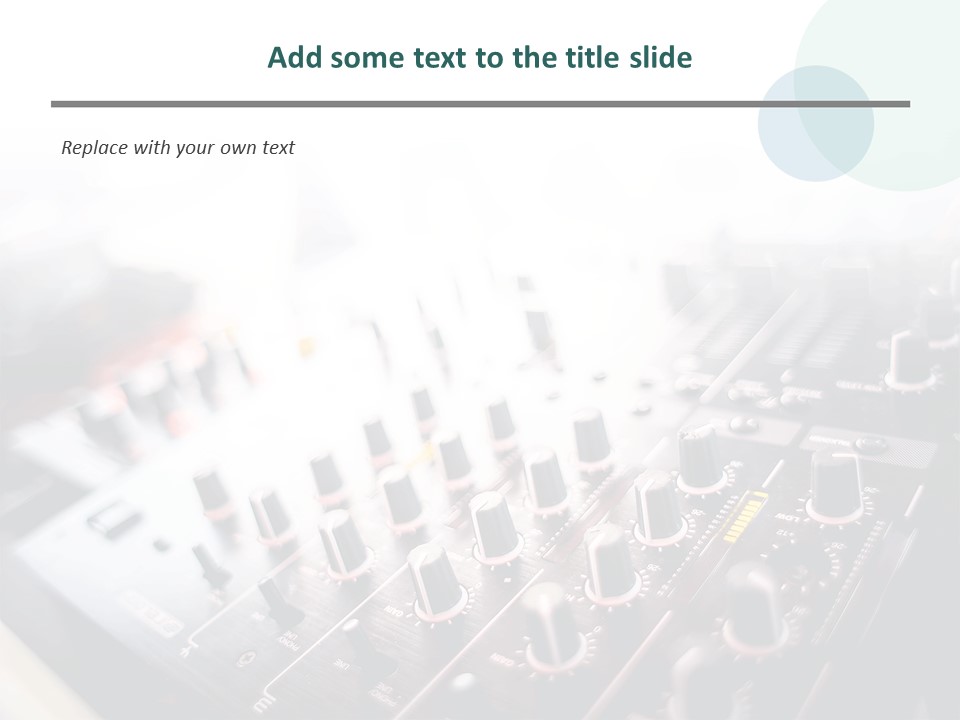 Audio Mixing Free Template Design