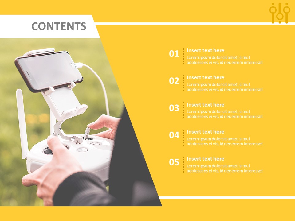 Drone Controlling - Free PPT Template