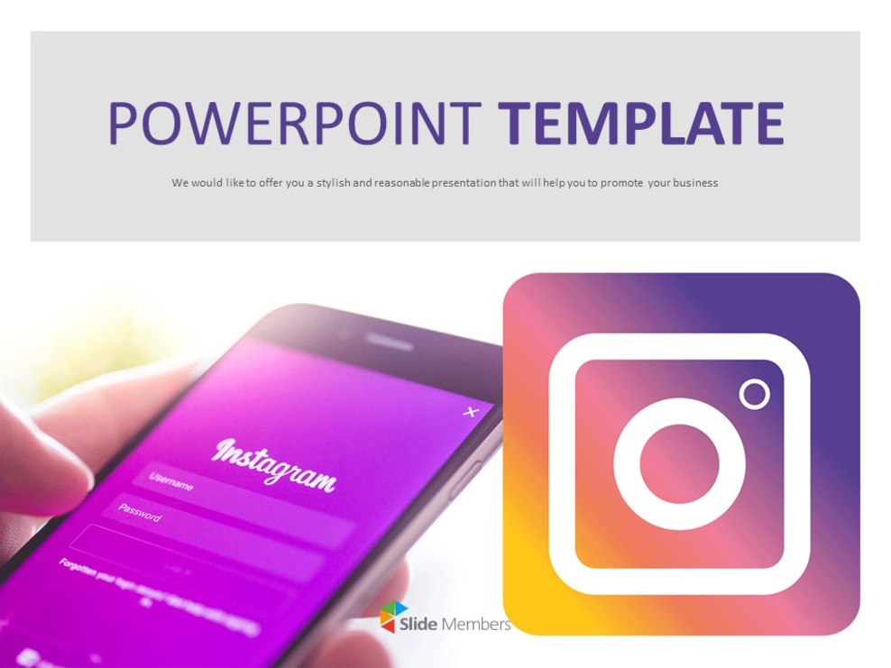 Free PPT Template - Instagram