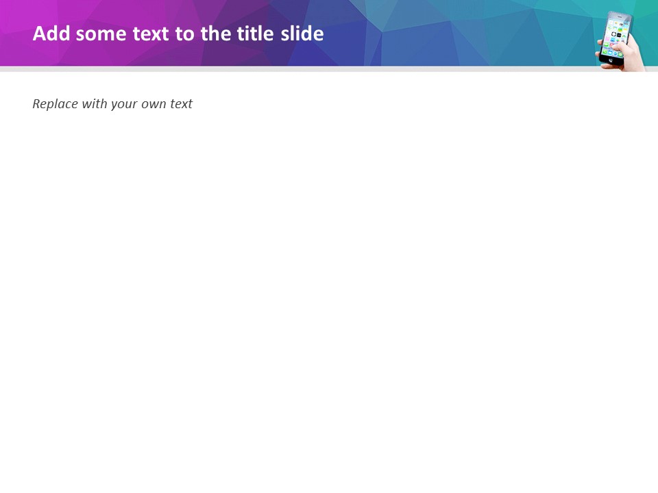 Free PPT Template - Smartphone Application