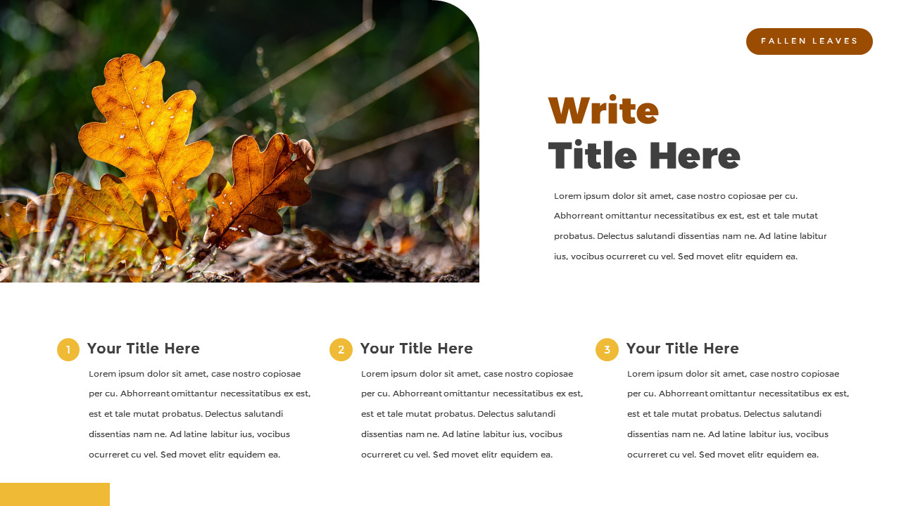 落ち葉 PowerPointのテンプレートマルチデザイン_03