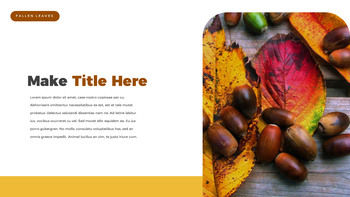 落ち葉 PowerPointのテンプレートマルチデザイン_04