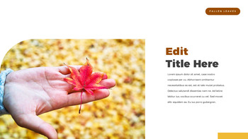 落ち葉 PowerPointのテンプレートマルチデザイン_11