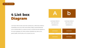 落ち葉 PowerPointのテンプレートマルチデザイン_28