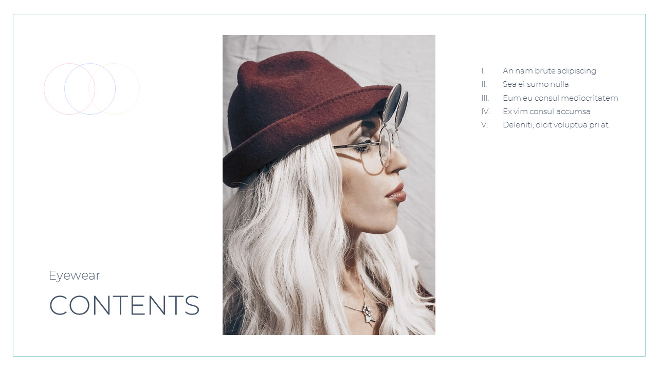 Eyewear Google Presentation TemplatesBusinessSlides