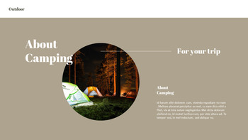 Outdoor Camping presentation slide design_13