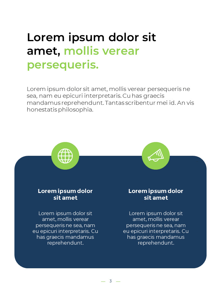 Company Profile Vertical Presentation Format