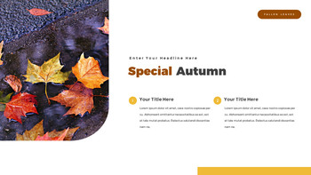 fallen leaves slide template_05