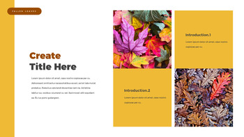 fallen leaves slide template_06