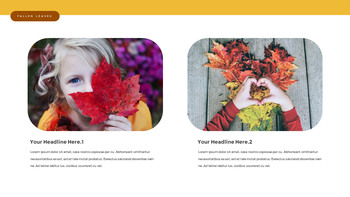 fallen leaves slide template_08