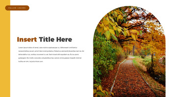 fallen leaves slide template_18