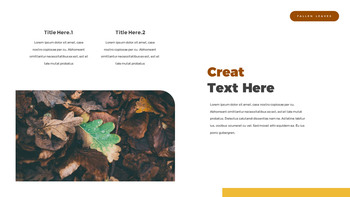 fallen leaves slide template_21