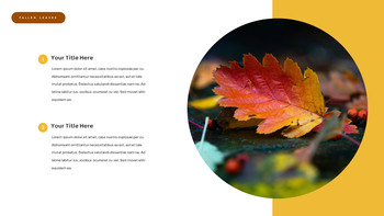 fallen leaves slide template_22