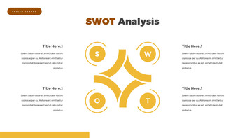 fallen leaves slide template_33