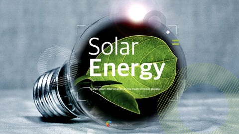 Solar Energy beautiful keynote templates