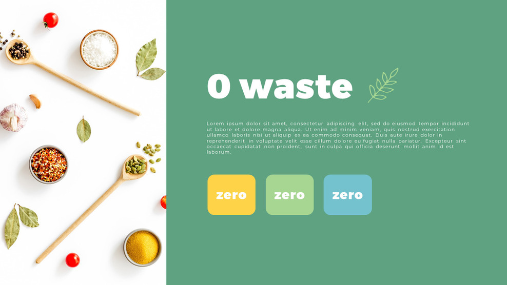 Zero waste PPT Templates Design