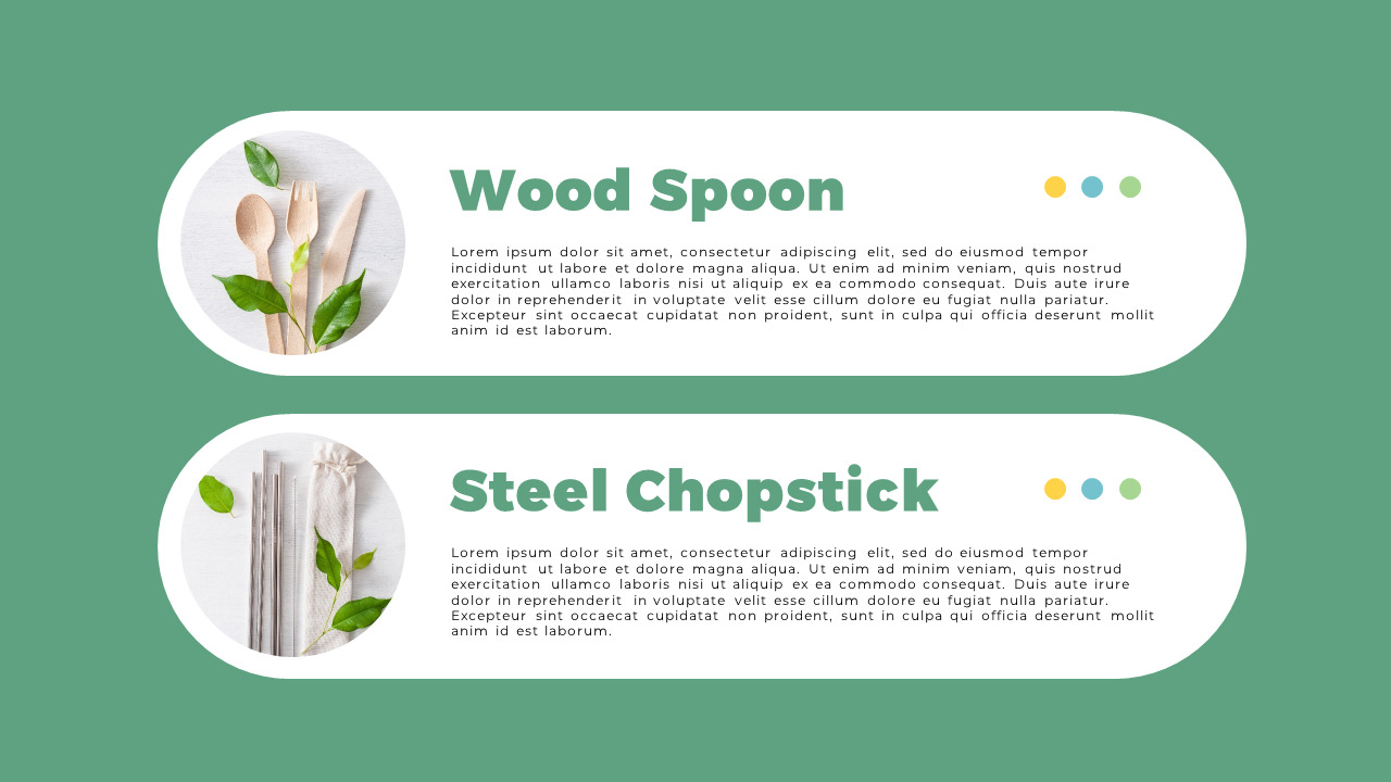 Zero waste PPT Templates Design