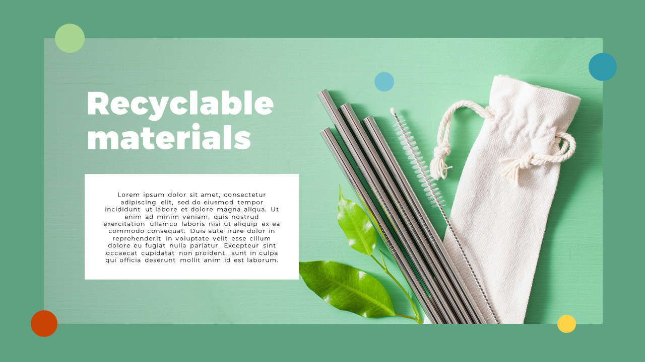 Zero waste PPT Templates Design
