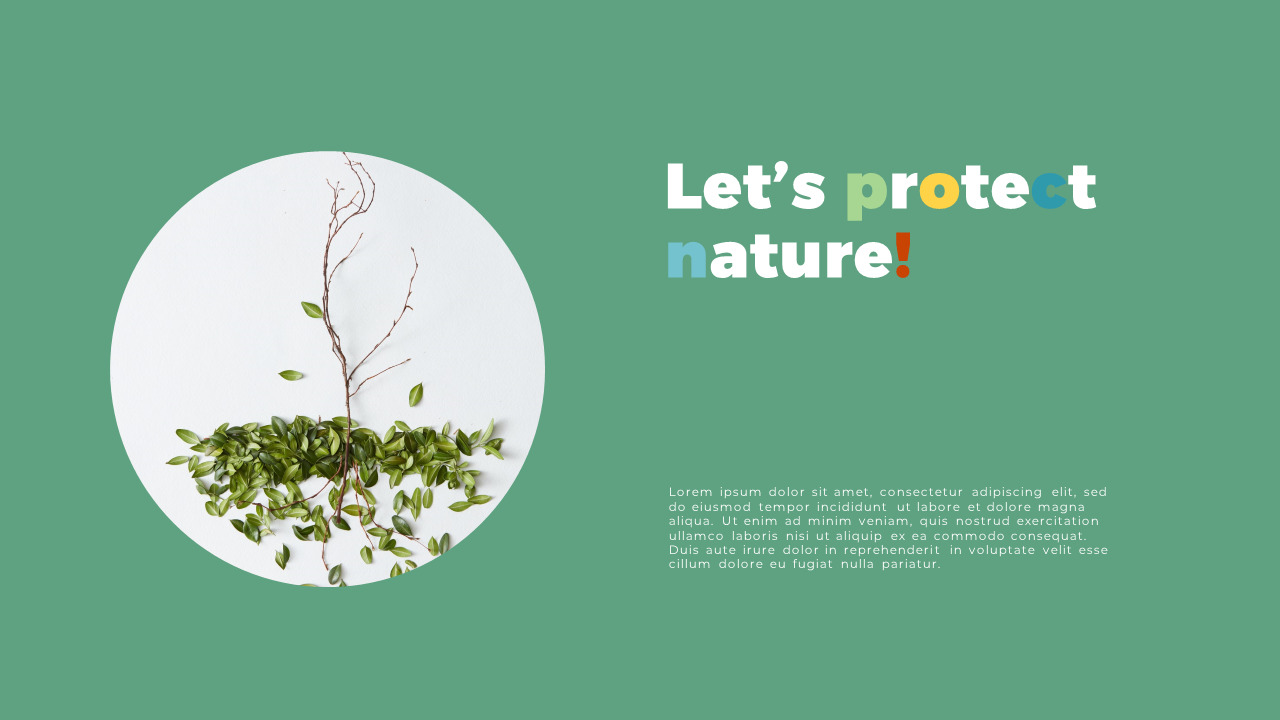 Zero waste PPT Templates Design