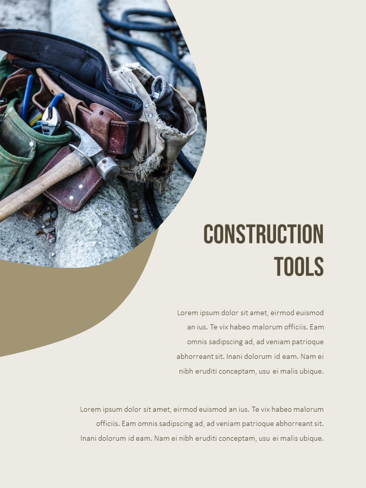 House Construction & Carpentry team presentation template