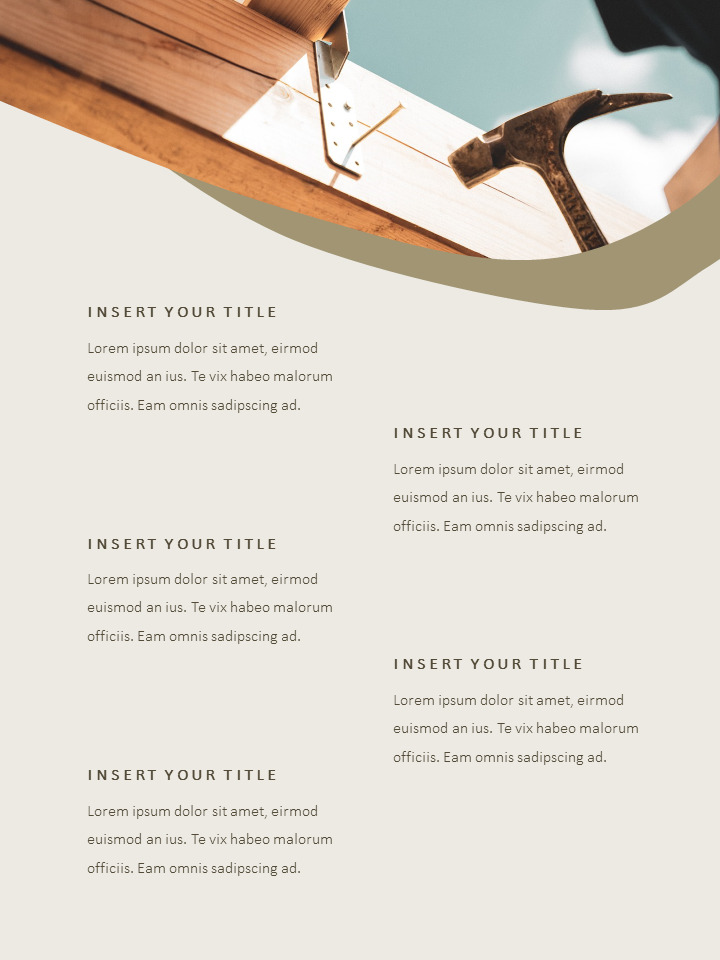 House Construction & Carpentry team presentation template