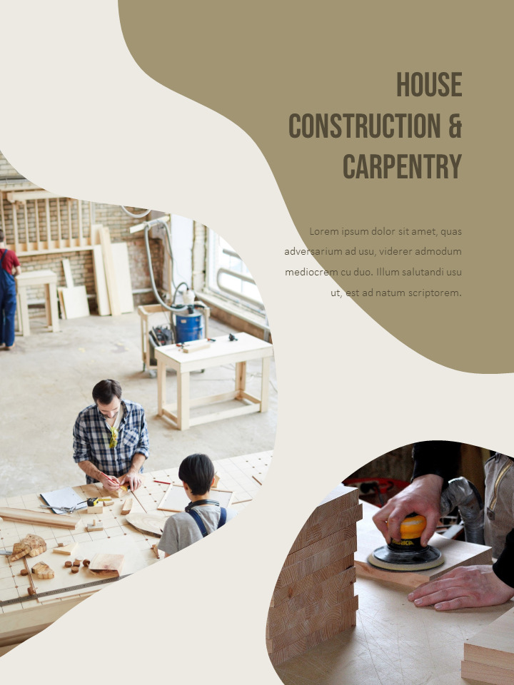 House Construction & Carpentry team presentation template