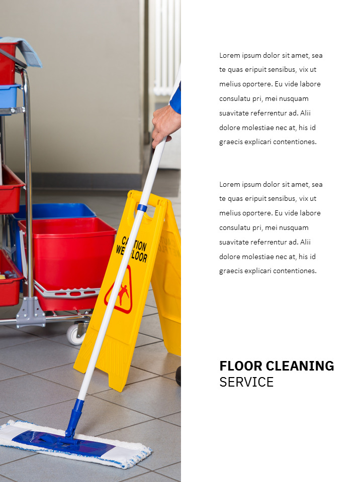 Cleaning Service Company Easy Google Slides Template