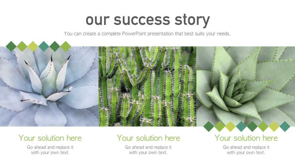 Cactus Keynote Presentation Template|Lifestyle
