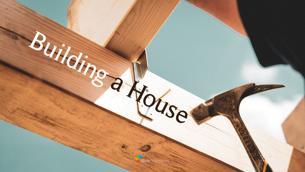 목조주택 건설 (목공) 파워포인트 테마_01