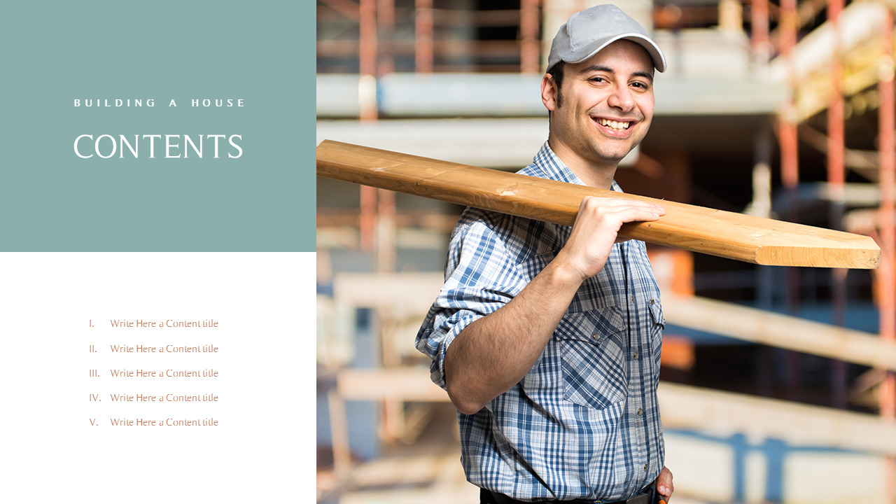 목조주택 건설 (목공) 파워포인트 테마_02