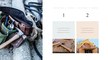 목조주택 건설 (목공) 파워포인트 테마_10