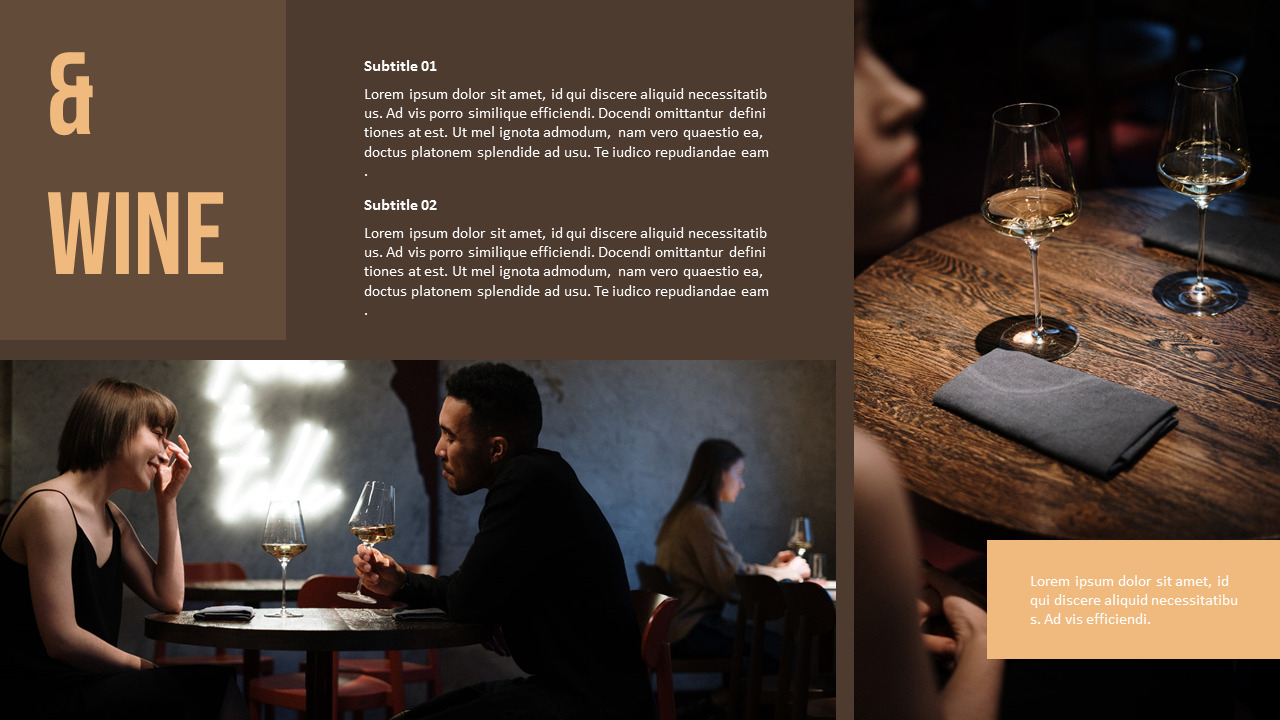 Restaurant Interior premium PowerPoint Templates|Construction
