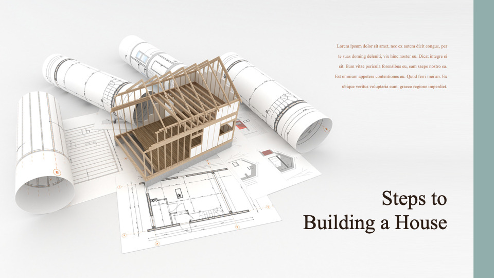 Building a House team presentation template