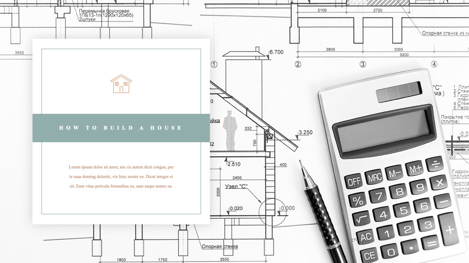 Building a House team presentation template