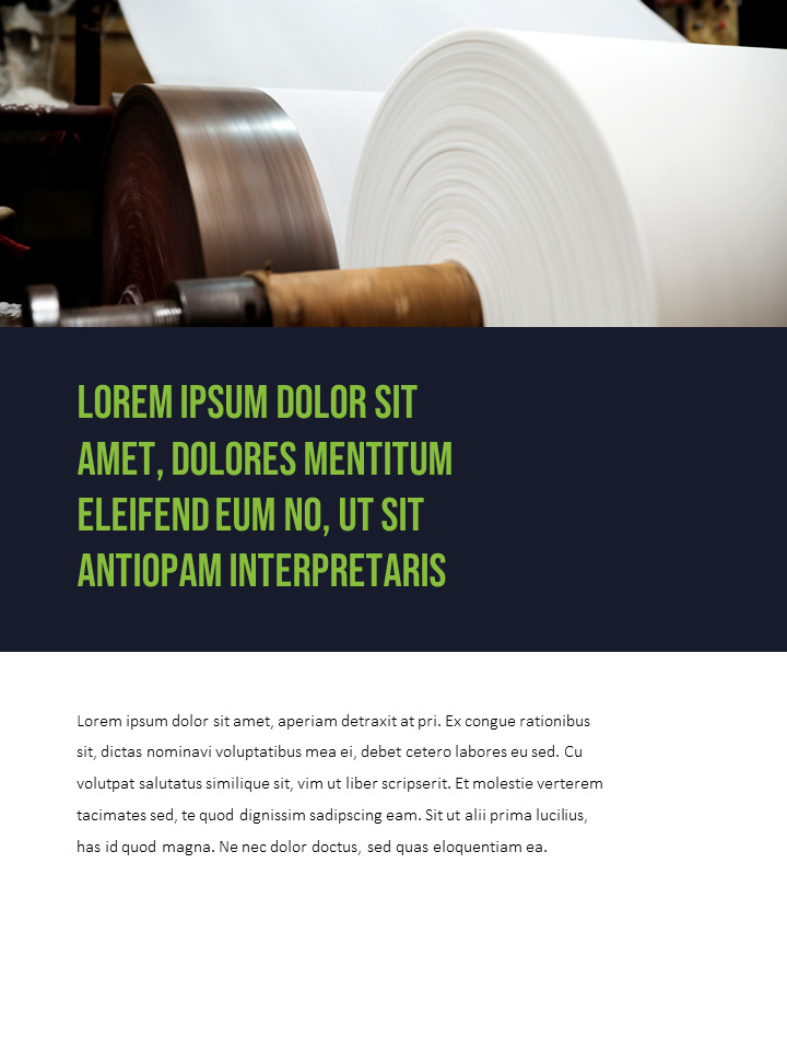 Pulp and Paper Industry Startup PPT Templates