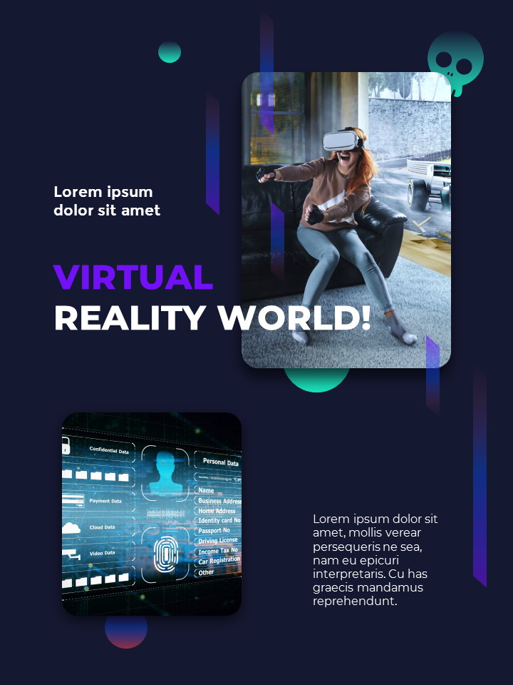 Reality in Metaverse powerpoint design free