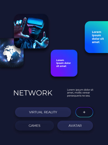 Reality in Metaverse powerpoint design free