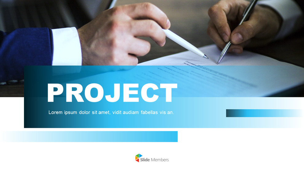 블루 컨셉 비스니즈 프로젝트 우아한 ppt 템플릿_01