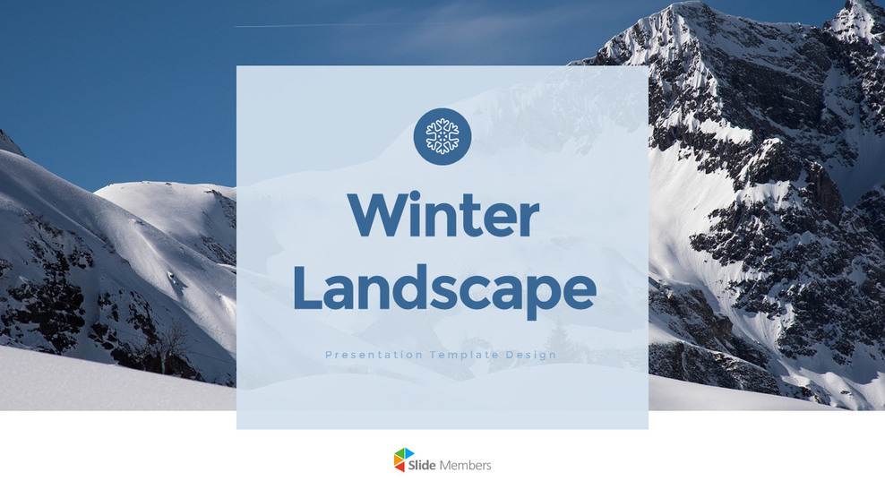 겨울 풍경 (설원, 설산, 눈꽃) 슬라이드 파워포인트_01