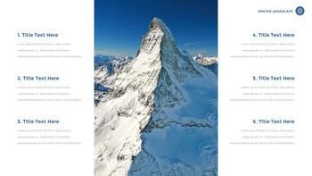 겨울 풍경 (설원, 설산, 눈꽃) 슬라이드 파워포인트_06