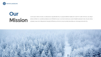 겨울 풍경 (설원, 설산, 눈꽃) 슬라이드 파워포인트_07