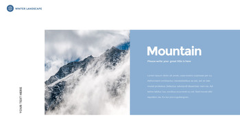 겨울 풍경 (설원, 설산, 눈꽃) 슬라이드 파워포인트_08