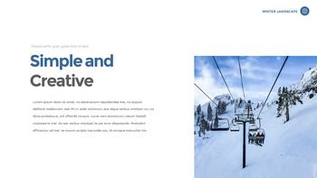 겨울 풍경 (설원, 설산, 눈꽃) 슬라이드 파워포인트_09